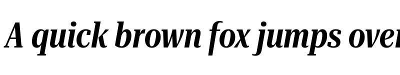 Preview of Roboto Serif 120pt ExtraCondensed SemiBold Italic font