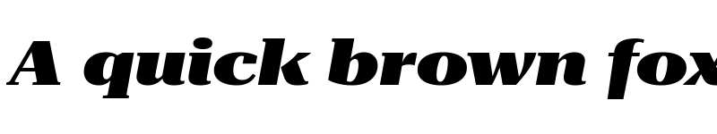 Preview of Roboto Serif 120pt ExtraExpanded Black Italic font