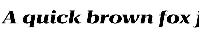 Preview of Roboto Serif 120pt ExtraExpanded Bold Italic font