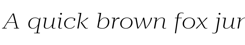 Preview of Roboto Serif 120pt ExtraExpanded ExtraLight Italic font