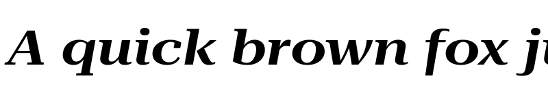 Preview of Roboto Serif 120pt ExtraExpanded SemiBold Italic font