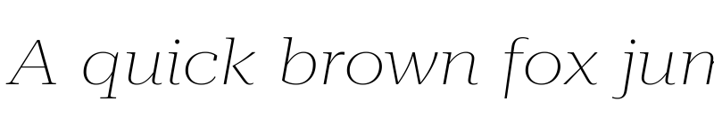 Preview of Roboto Serif 120pt ExtraExpanded Thin Italic font