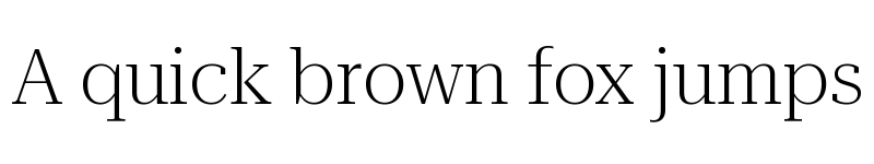 Preview of Roboto Serif 120pt ExtraLight font