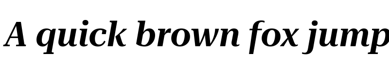 Preview of Roboto Serif 120pt SemiBold Italic font