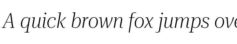 Preview of Roboto Serif 120pt SemiCondensed ExtraLight Italic font