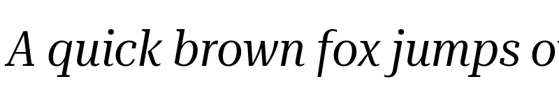 Preview of Roboto Serif 120pt SemiCondensed Italic font