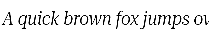 Preview of Roboto Serif 120pt SemiCondensed Light Italic font