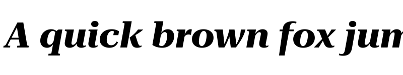 Preview of Roboto Serif 120pt SemiExpanded Bold Italic font