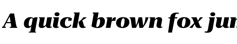 Preview of Roboto Serif 120pt SemiExpanded ExtraBold Italic font