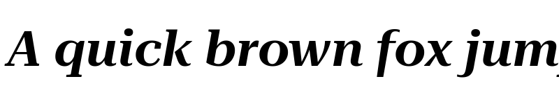 Preview of Roboto Serif 120pt SemiExpanded SemiBold Italic font