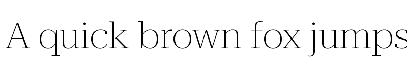 Preview of Roboto Serif 120pt SemiExpanded Thin font