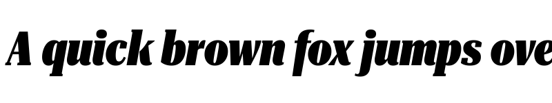 Preview of Roboto Serif 120pt UltraCondensed Black Italic font