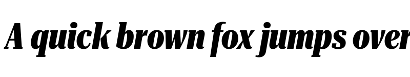 Preview of Roboto Serif 120pt UltraCondensed ExtraBold Italic font