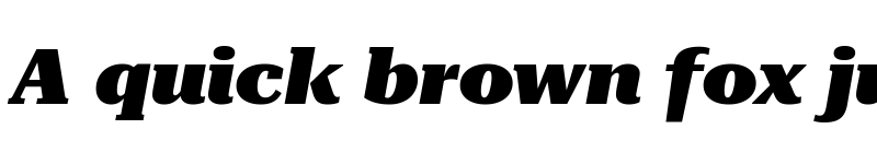 Preview of Roboto Serif 28pt Expanded Black Italic font