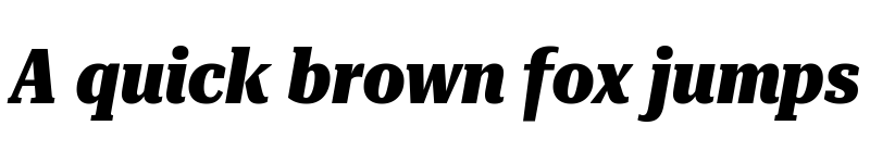 Preview of Roboto Serif 28pt ExtraCondensed ExtraBold Italic font