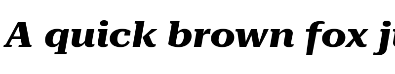 Preview of Roboto Serif 28pt ExtraExpanded Bold Italic font