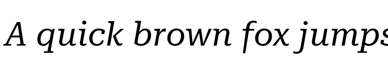 Preview of Roboto Serif 28pt Italic font