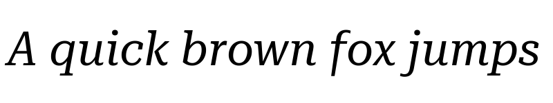 Preview of Roboto Serif 28pt SemiCondensed Italic font