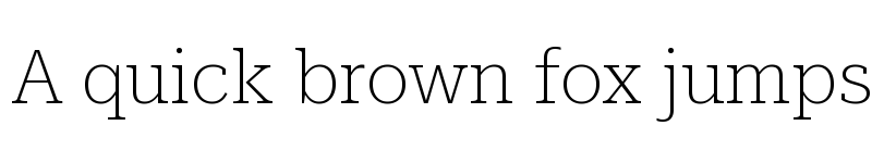 Preview of Roboto Serif 28pt Thin font