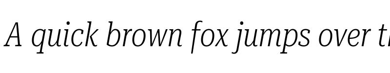 Preview of Roboto Serif 28pt UltraCondensed ExtraLight Italic font