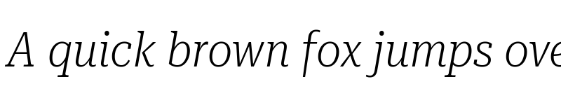 Preview of Roboto Serif 36pt Condensed ExtraLight Italic font