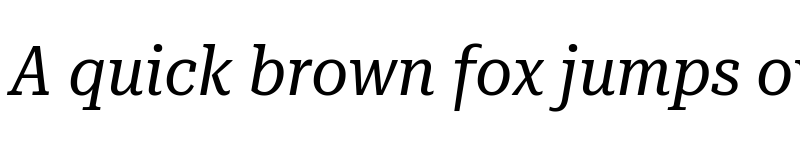 Preview of Roboto Serif 36pt Condensed Italic font