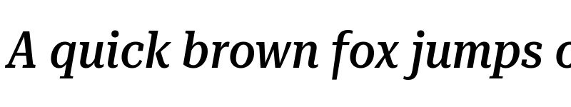 Preview of Roboto Serif 36pt Condensed Medium Italic font