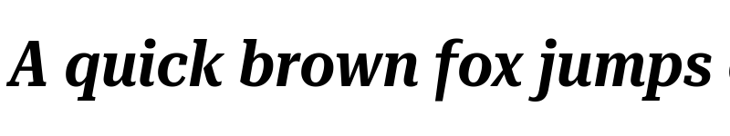 Preview of Roboto Serif 36pt Condensed SemiBold Italic font