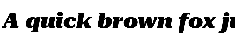 Preview of Roboto Serif 36pt Expanded Black Italic font