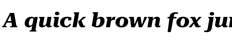 Preview of Roboto Serif 36pt Expanded Bold Italic font