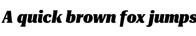 Preview of Roboto Serif 36pt ExtraCondensed Black Italic font