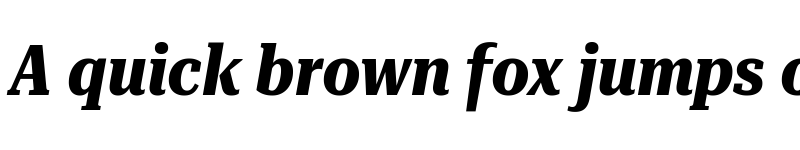 Preview of Roboto Serif 36pt ExtraCondensed Bold Italic font