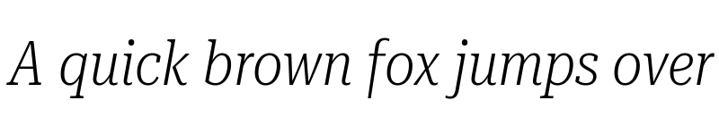 Preview of Roboto Serif 36pt ExtraCondensed ExtraLight Italic font