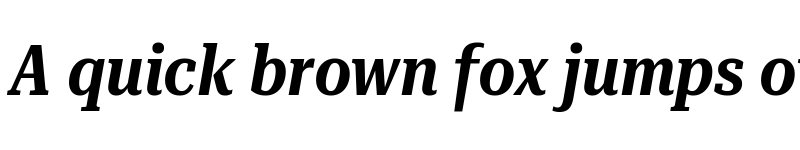 Preview of Roboto Serif 36pt ExtraCondensed SemiBold Italic font