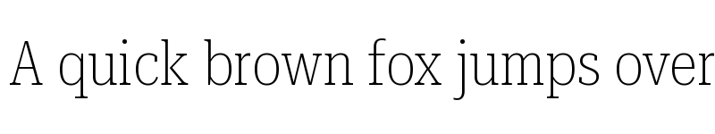 Preview of Roboto Serif 36pt ExtraCondensed Thin font