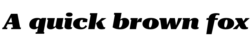 Preview of Roboto Serif 36pt ExtraExpanded Black Italic font