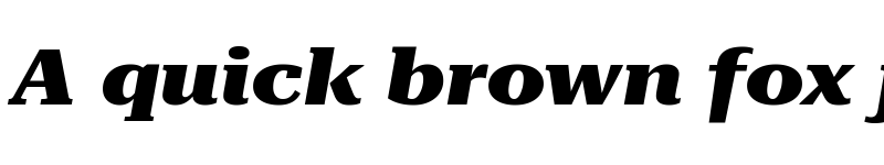Preview of Roboto Serif 36pt ExtraExpanded ExtraBold Italic font