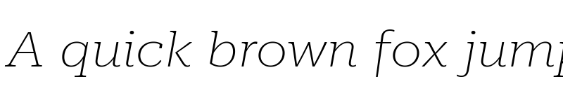 Preview of Roboto Serif 36pt ExtraExpanded Thin Italic font