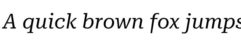 Preview of Roboto Serif 36pt Italic font