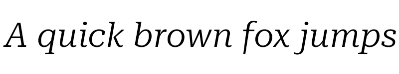 Preview of Roboto Serif 36pt Light Italic font