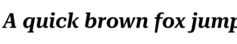 Preview of Roboto Serif 36pt SemiBold Italic font