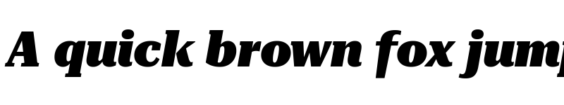 Preview of Roboto Serif 36pt SemiCondensed Black Italic font