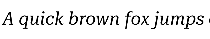 Preview of Roboto Serif 36pt SemiCondensed Italic font