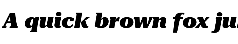 Preview of Roboto Serif 36pt SemiExpanded Black Italic font