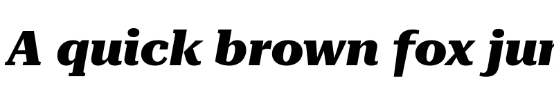 Preview of Roboto Serif 36pt SemiExpanded ExtraBold Italic font