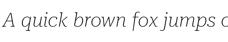 Preview of Roboto Serif 36pt Thin Italic font
