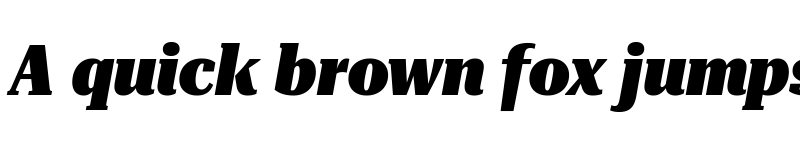 Preview of Roboto Serif 72pt Condensed Black Italic font