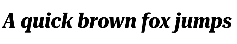 Preview of Roboto Serif 72pt Condensed Bold Italic font