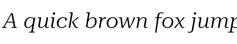 Preview of Roboto Serif 72pt Expanded Light Italic font