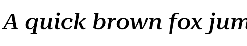 Preview of Roboto Serif 72pt Expanded Medium Italic font